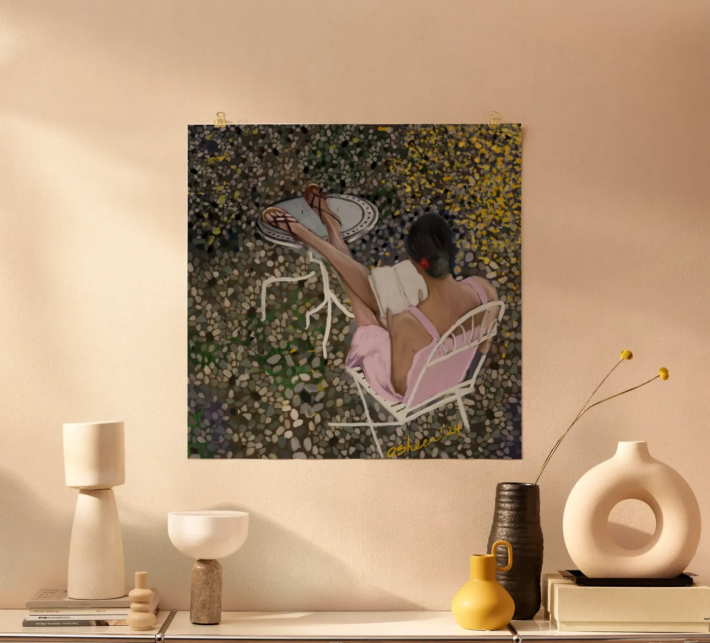 PERDUTO TRA LE PAGINE poster da OSHEENSGALLERY