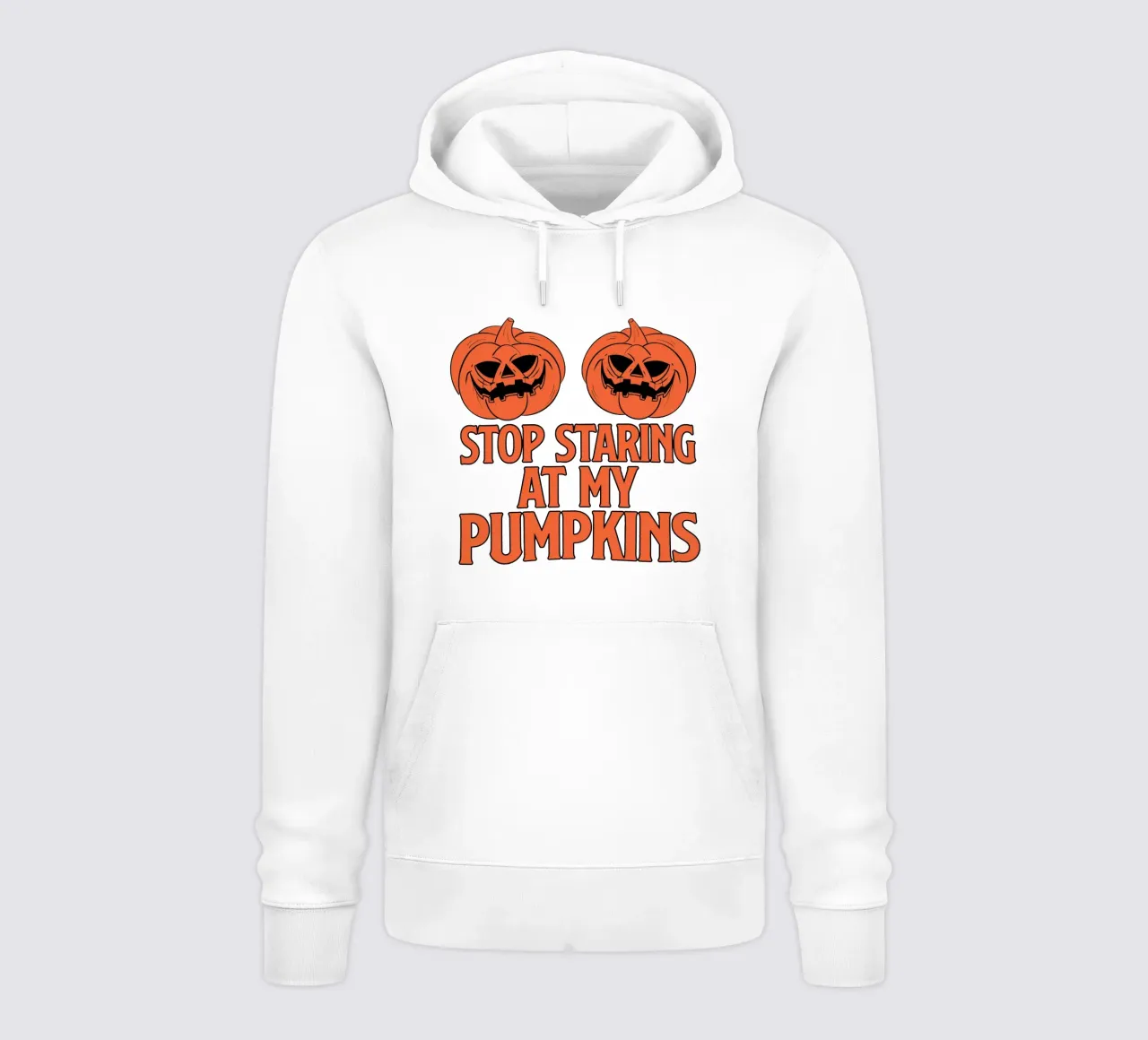 STOP STARING AT MY PUMPKINS felpa con cappuccio da edsonramosart