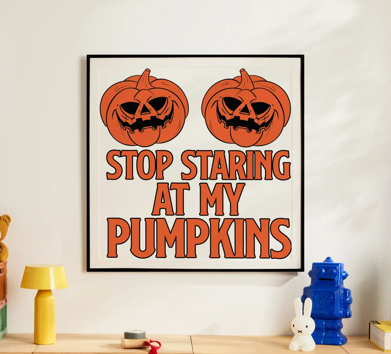 STOP STARING AT MY PUMPKINS carta hahnemühle da edsonramosart