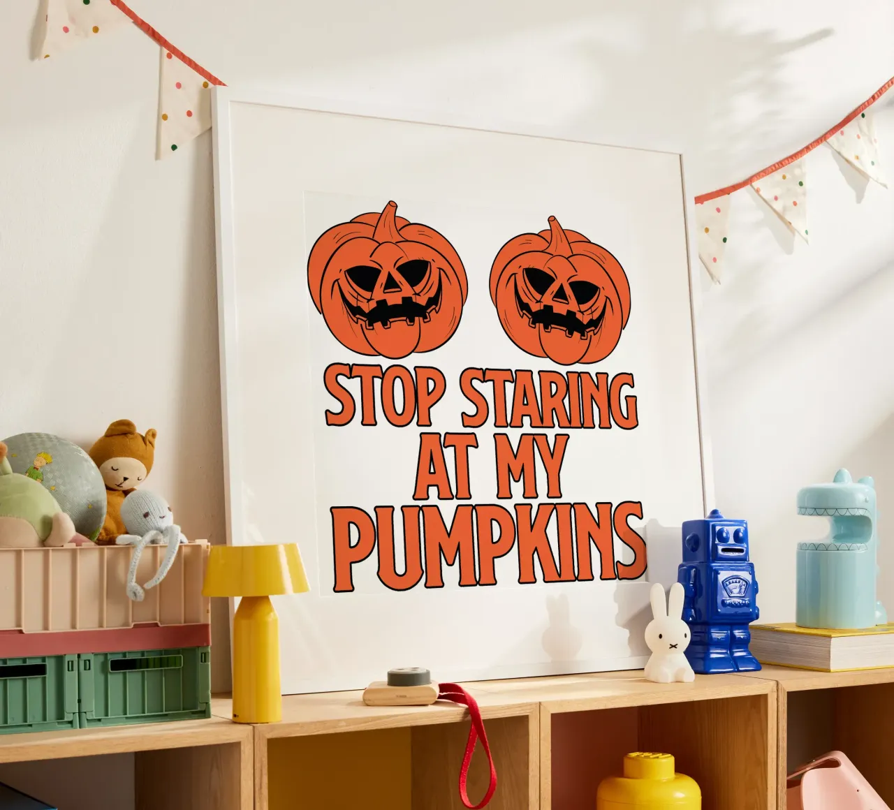STOP STARING AT MY PUMPKINS carta hahnemühle da edsonramosart
