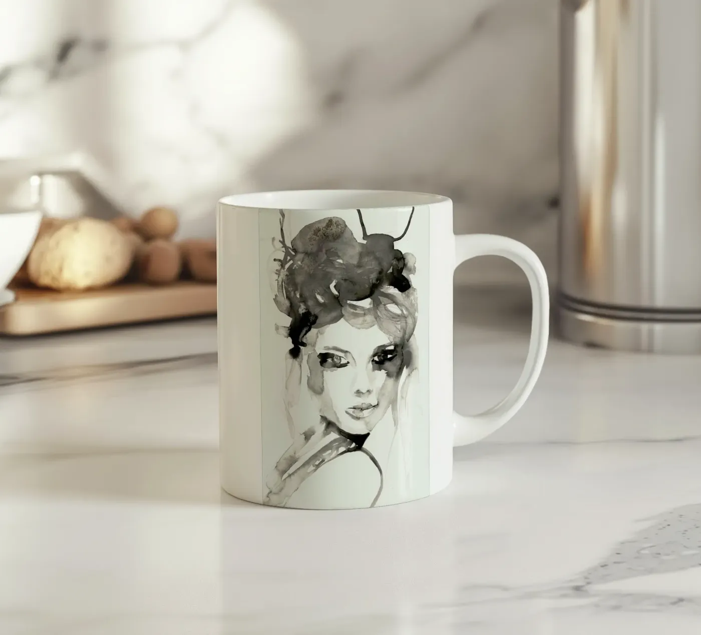 Hot Mess ceramic mug by Victoria Verbaan