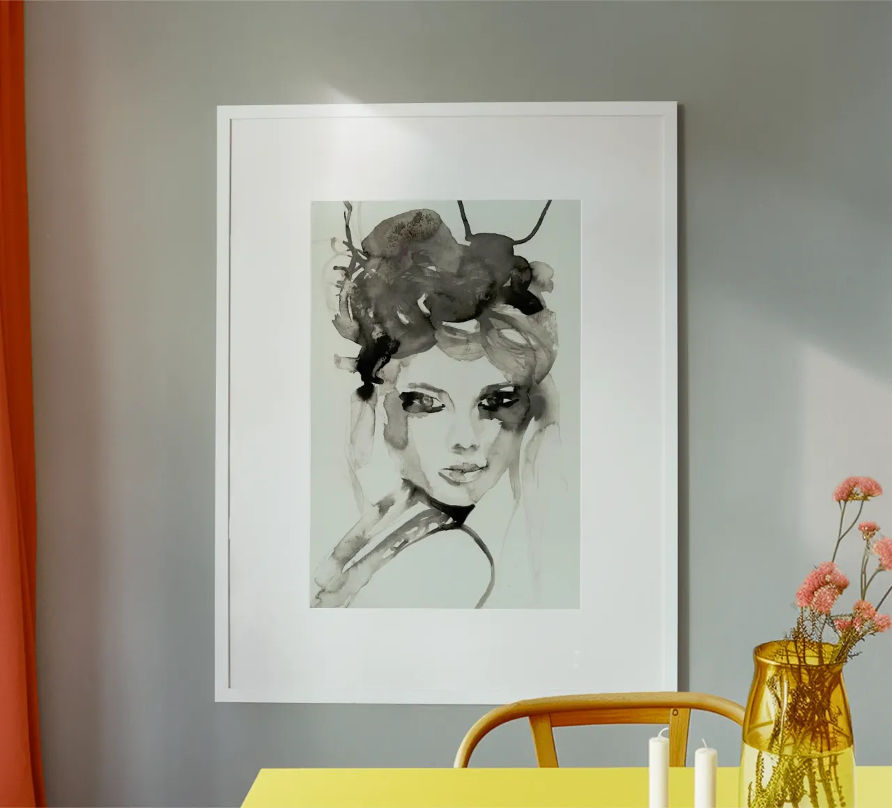 Hot Mess poster with plastic frame by Victoria Verbaan