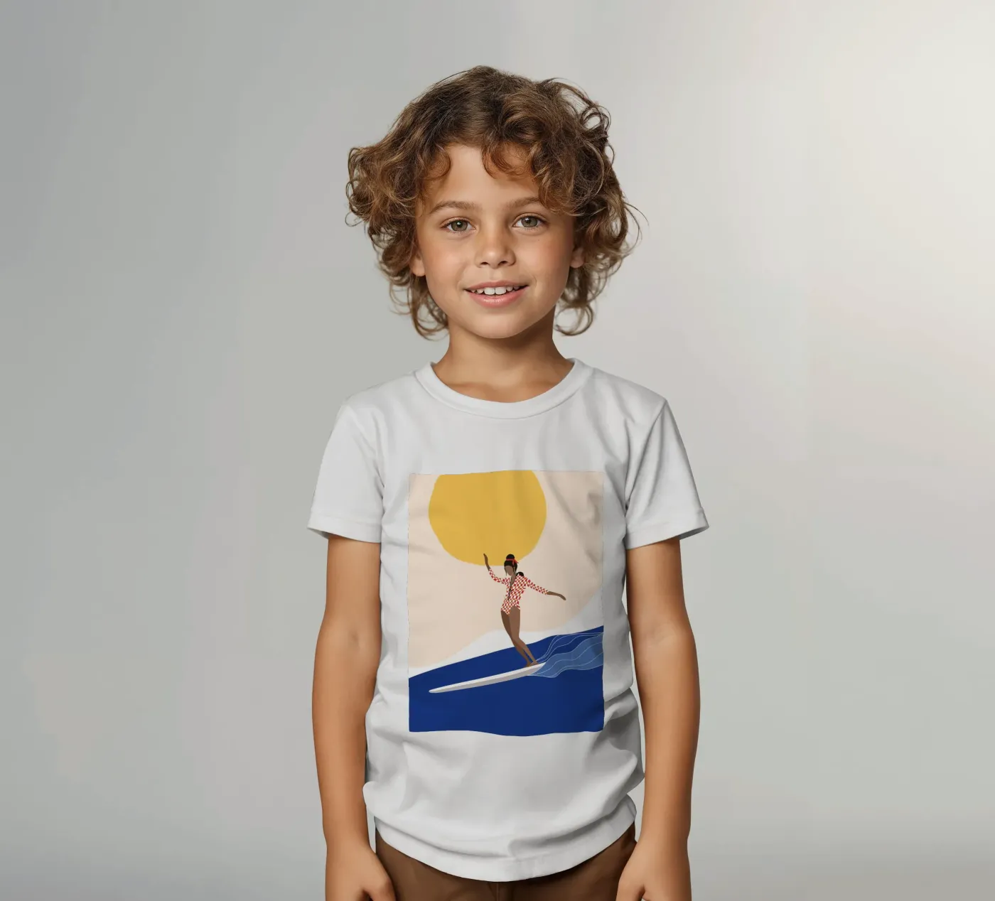Mare, surf e sole t-shirt bambini da Tamsen Design