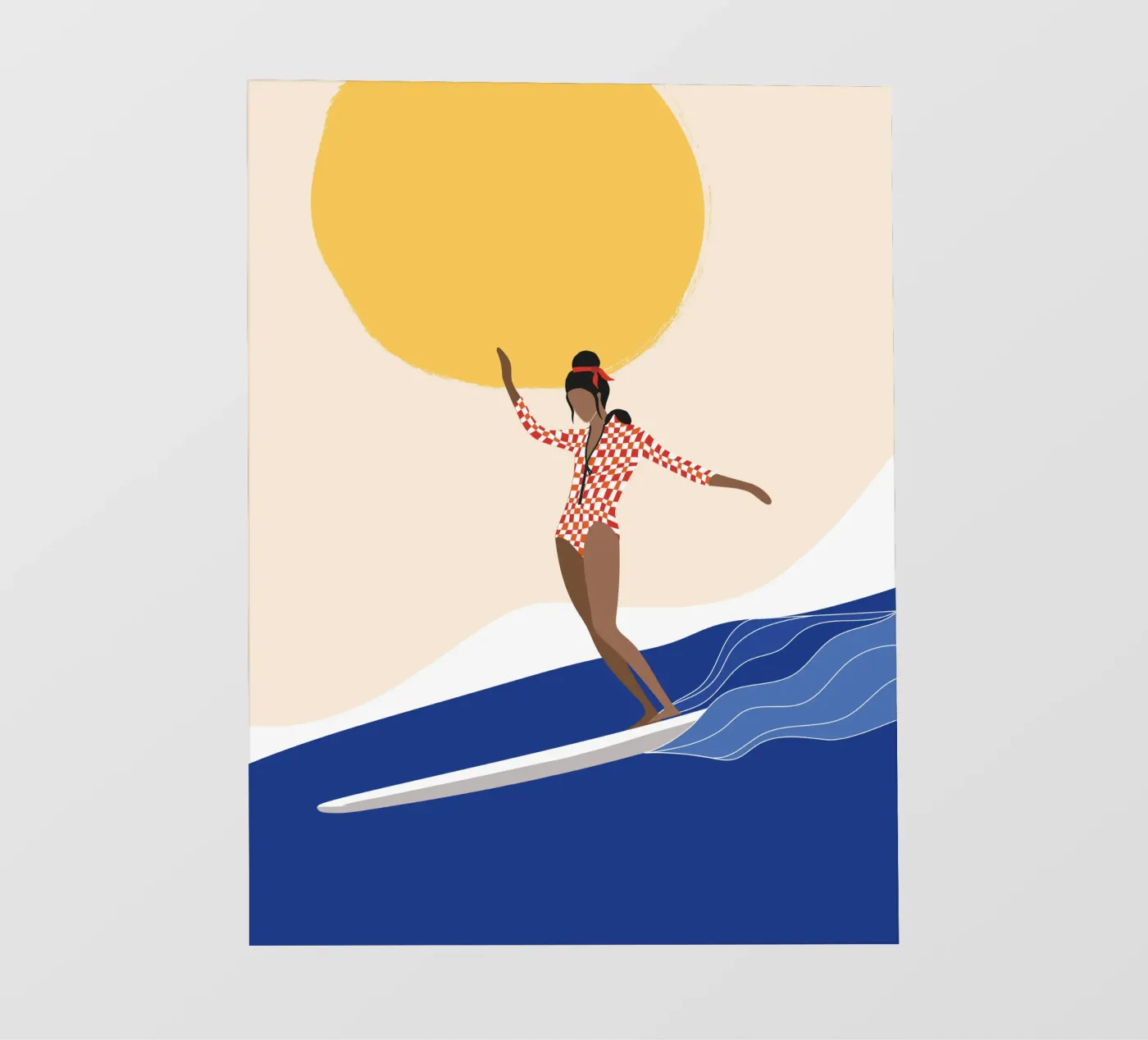 Mare, surf e sole pellicola backlit da Tamsen Design