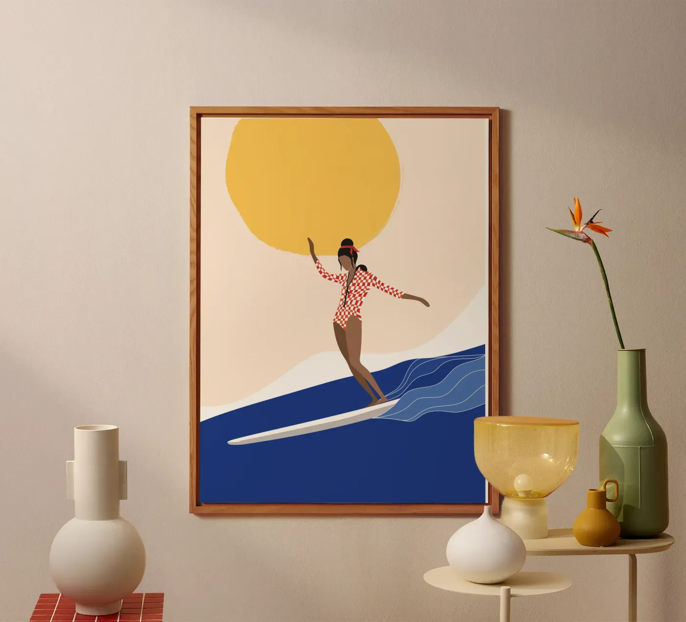 Mare, surf e sole pannello forex da Tamsen Design
