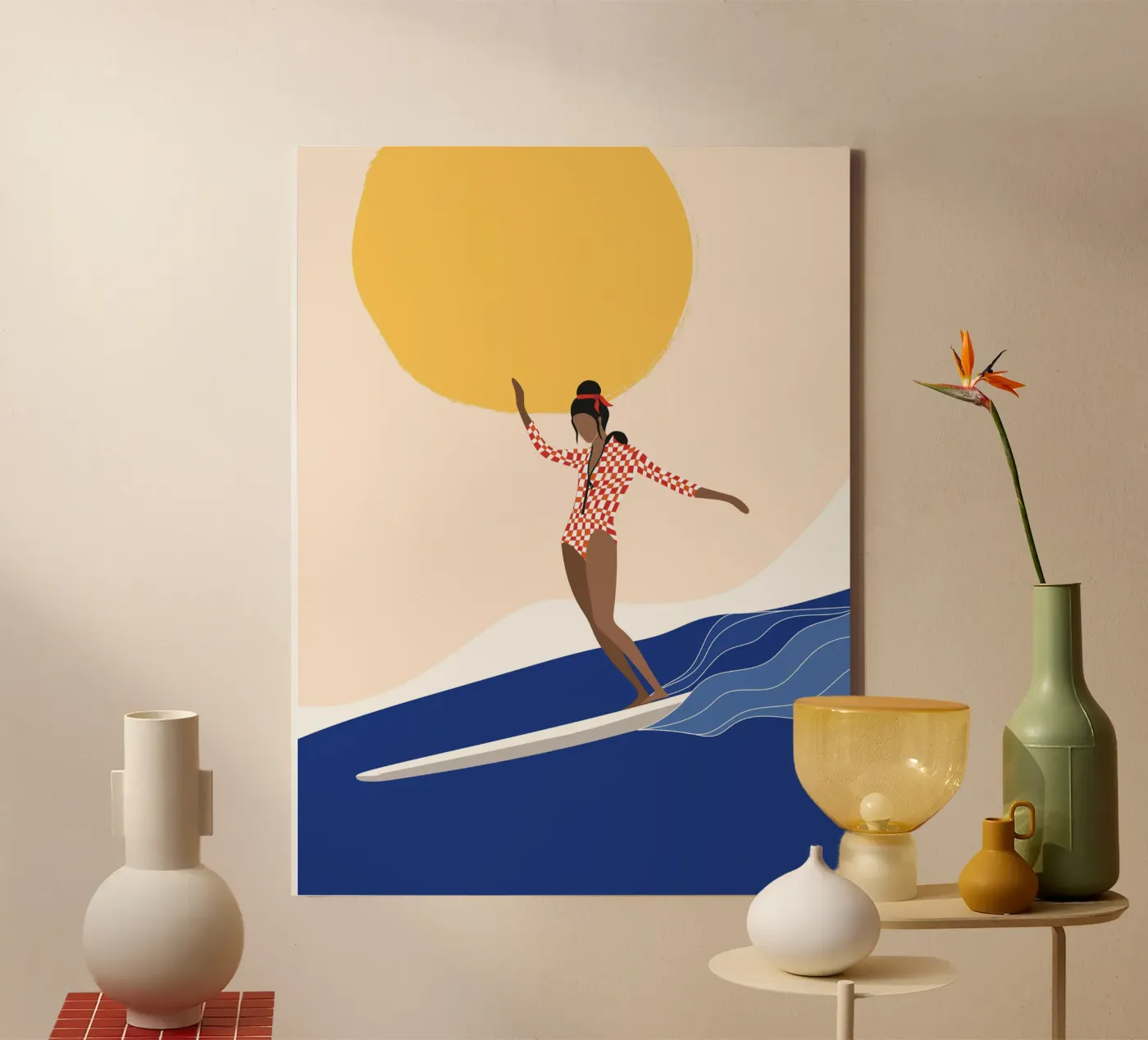 Mare, surf e sole tela da Tamsen Design