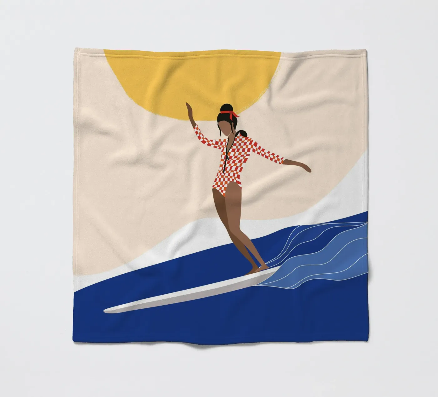 Mare, surf e sole coperta in pile da Tamsen Design