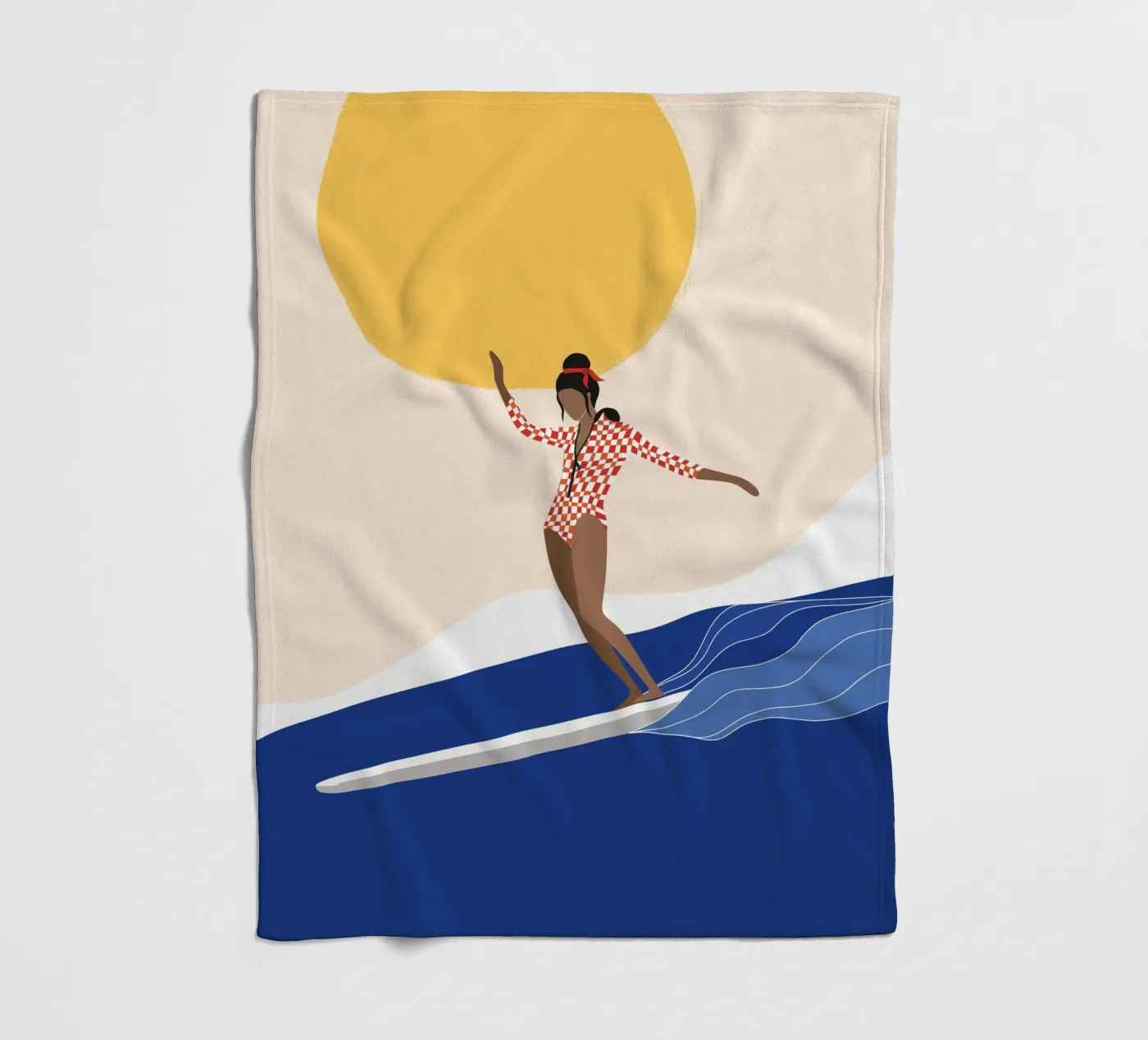 Mare, surf e sole coperta in pile da Tamsen Design