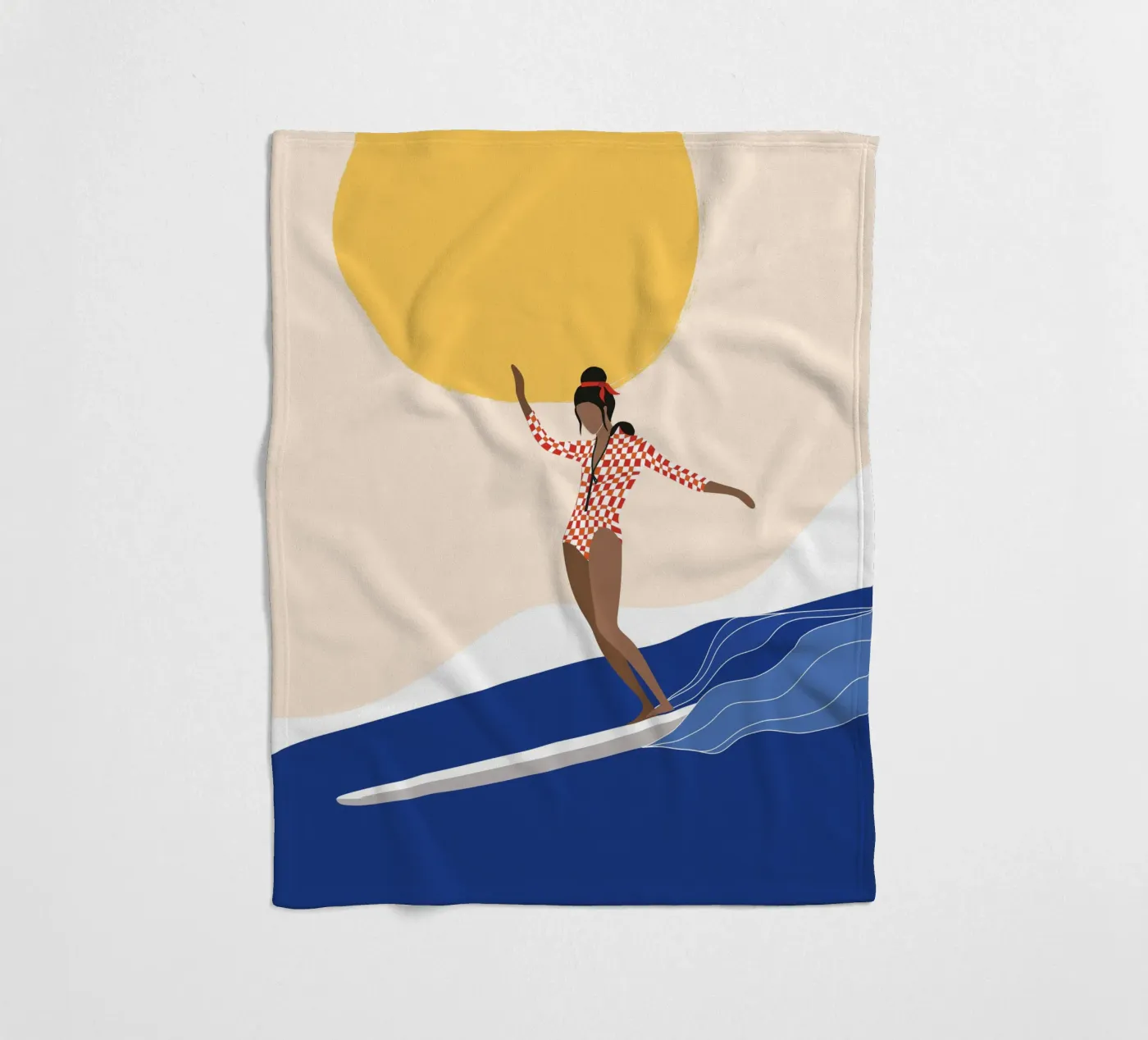 Mare, surf e sole coperta in pile da Tamsen Design