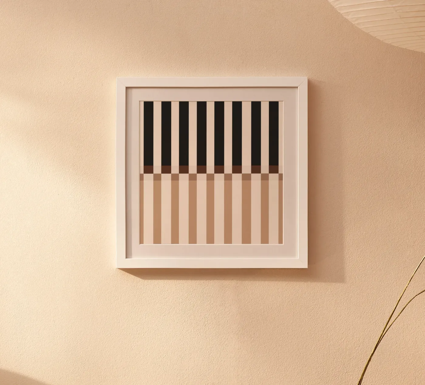 Cozy vertical blocks poster by Timeless moderna