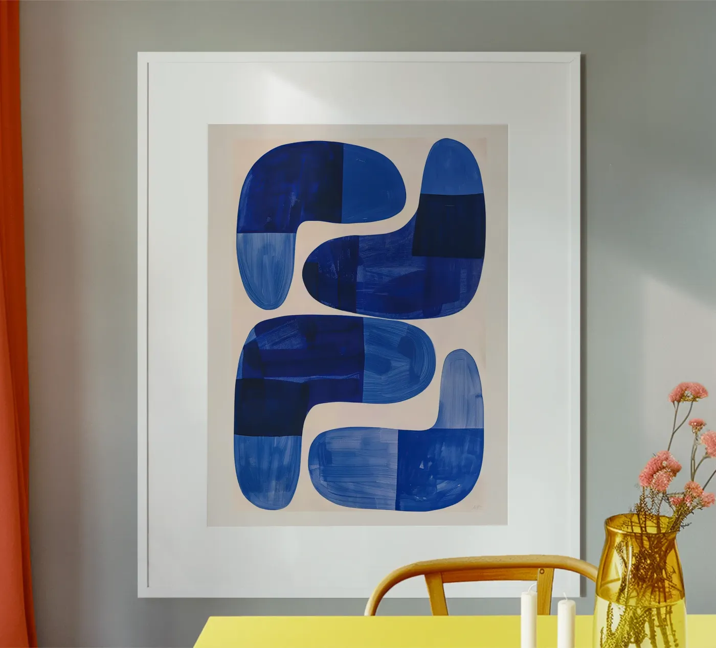 Indigo Forms poster by Hugo