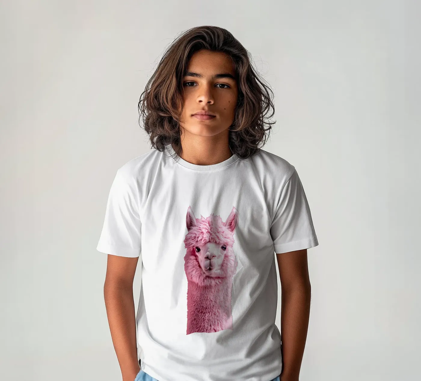Alpaca t-shirt bambini da Art Unleashed