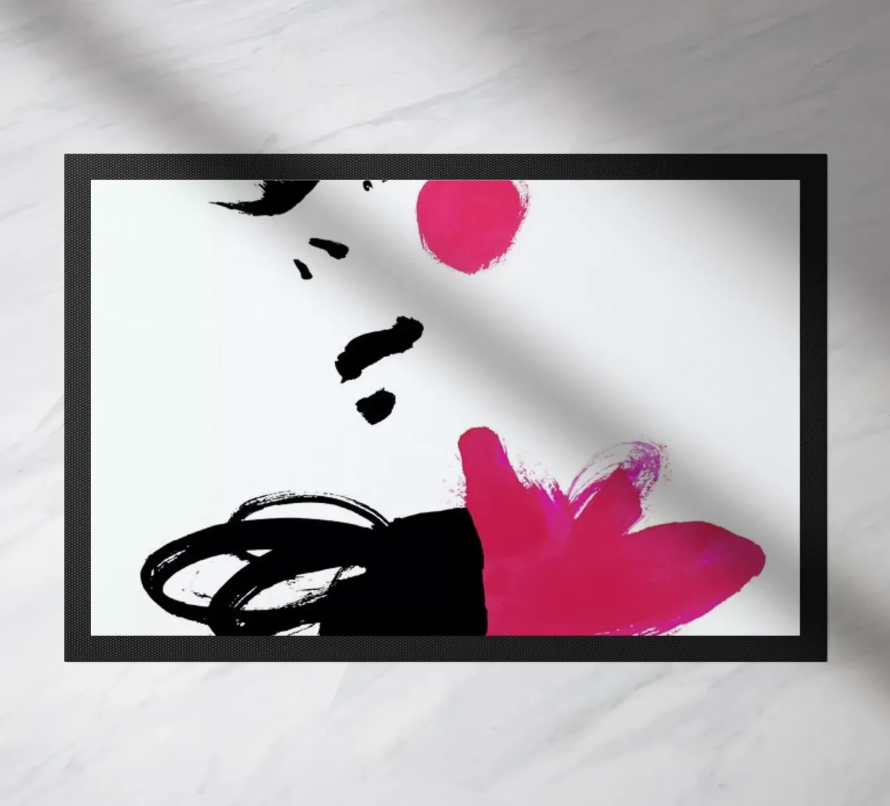 Pink doormat by Ekaterina Koroleva