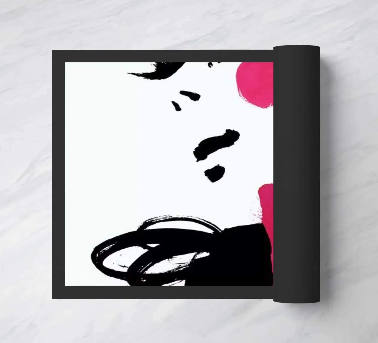 Pink doormat by Ekaterina Koroleva