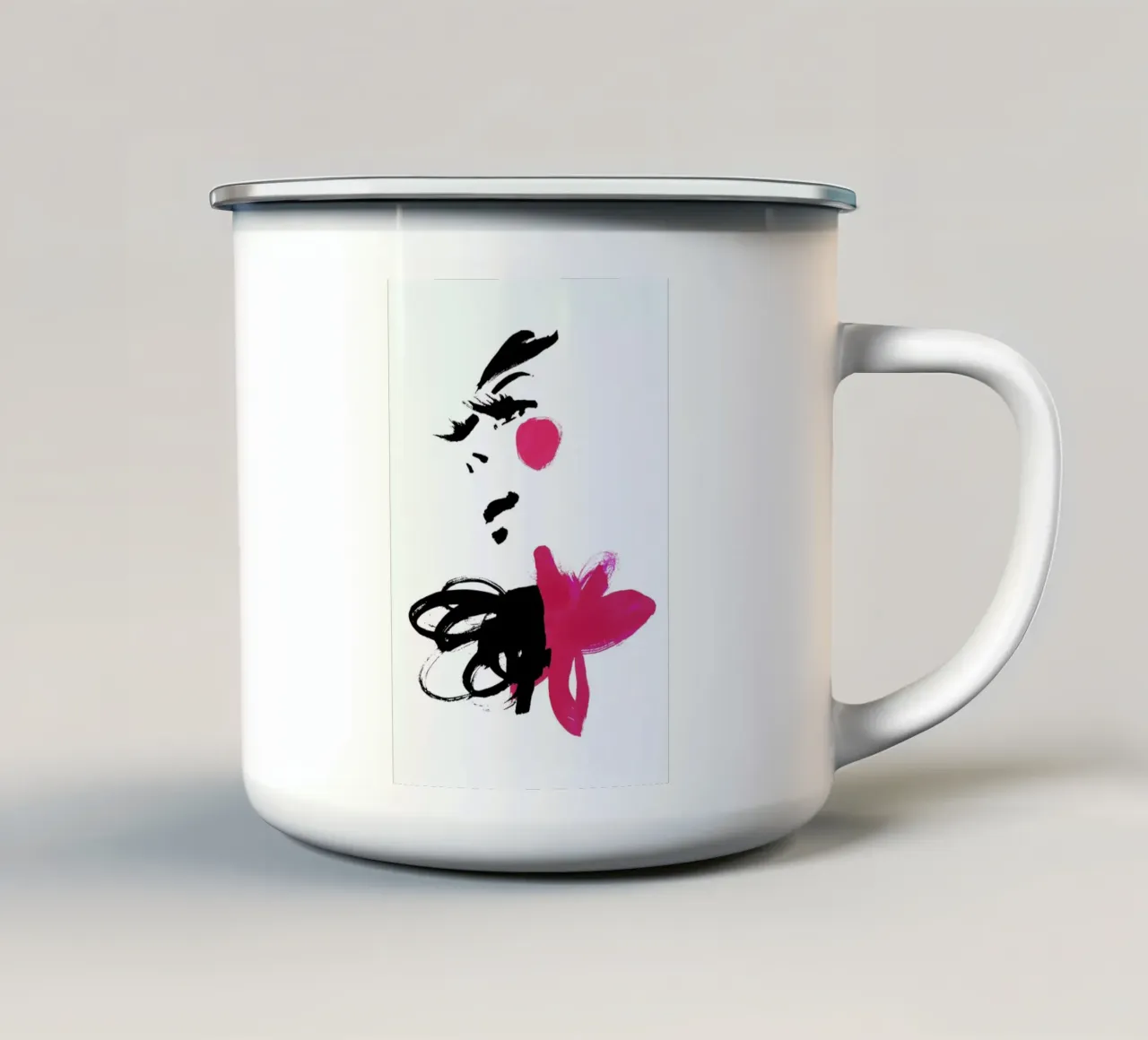Pink tazza in smalto da Ekaterina Koroleva