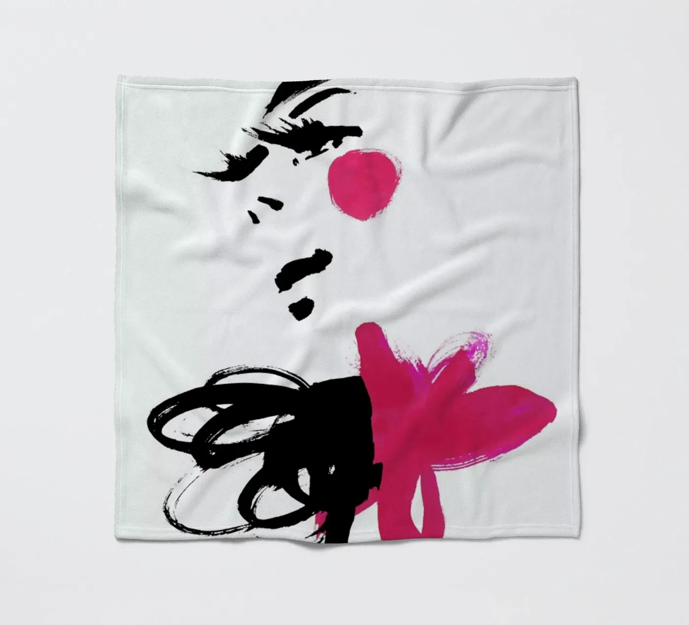 Pink fleecedeken van Ekaterina Koroleva