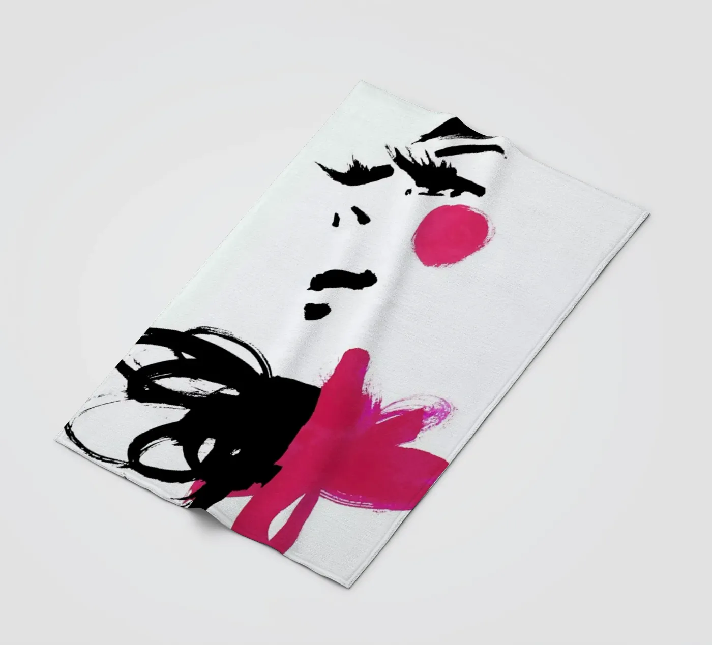 Pink fleecedeken van Ekaterina Koroleva