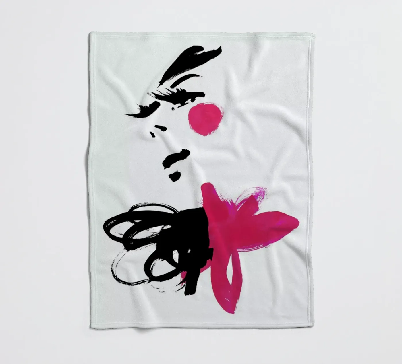 Pink fleecedeken van Ekaterina Koroleva