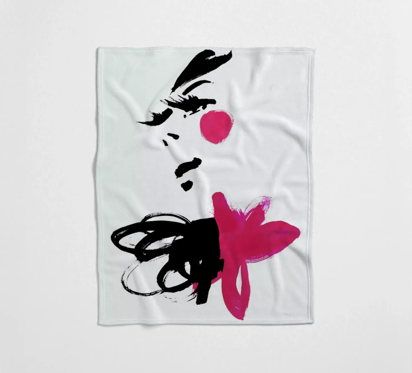 Pink fleecedeken van Ekaterina Koroleva