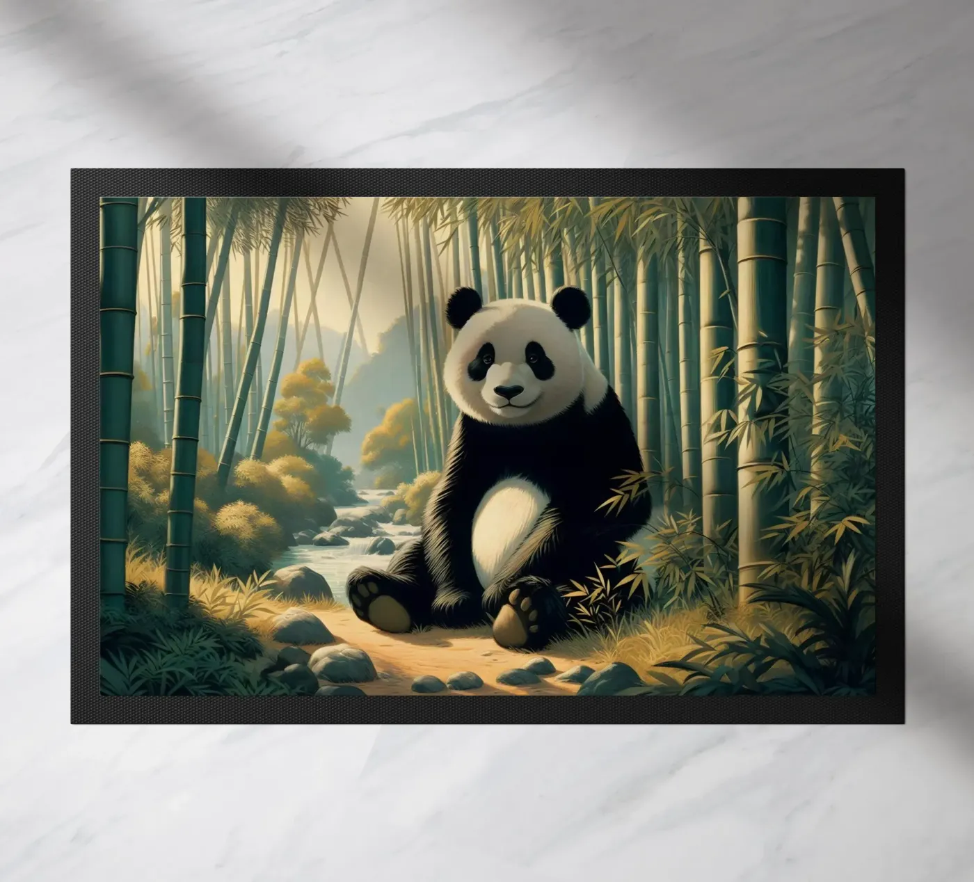PANDA Fußmatte von RUBIANT ART