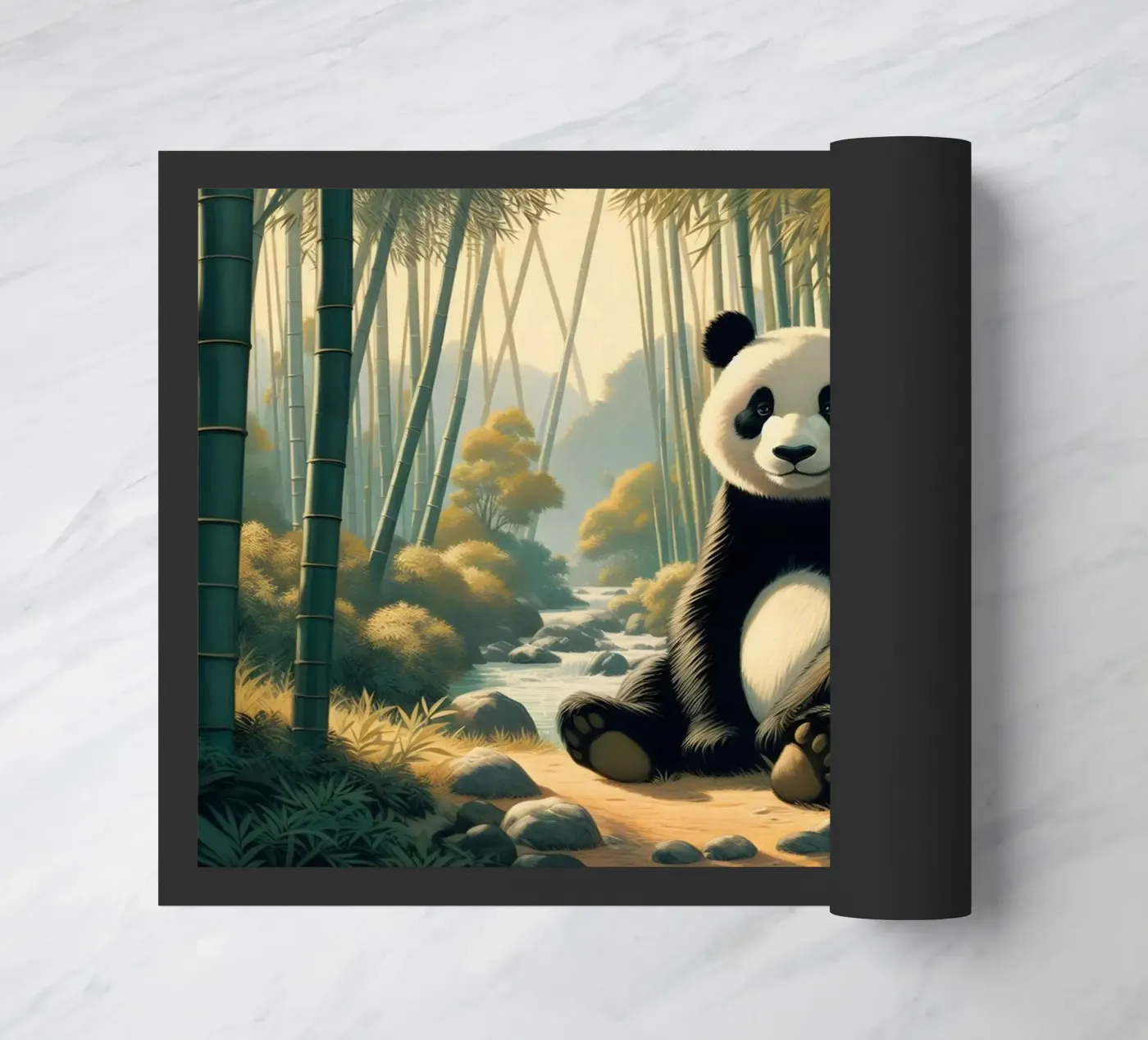 PANDA Fußmatte von RUBIANT ART