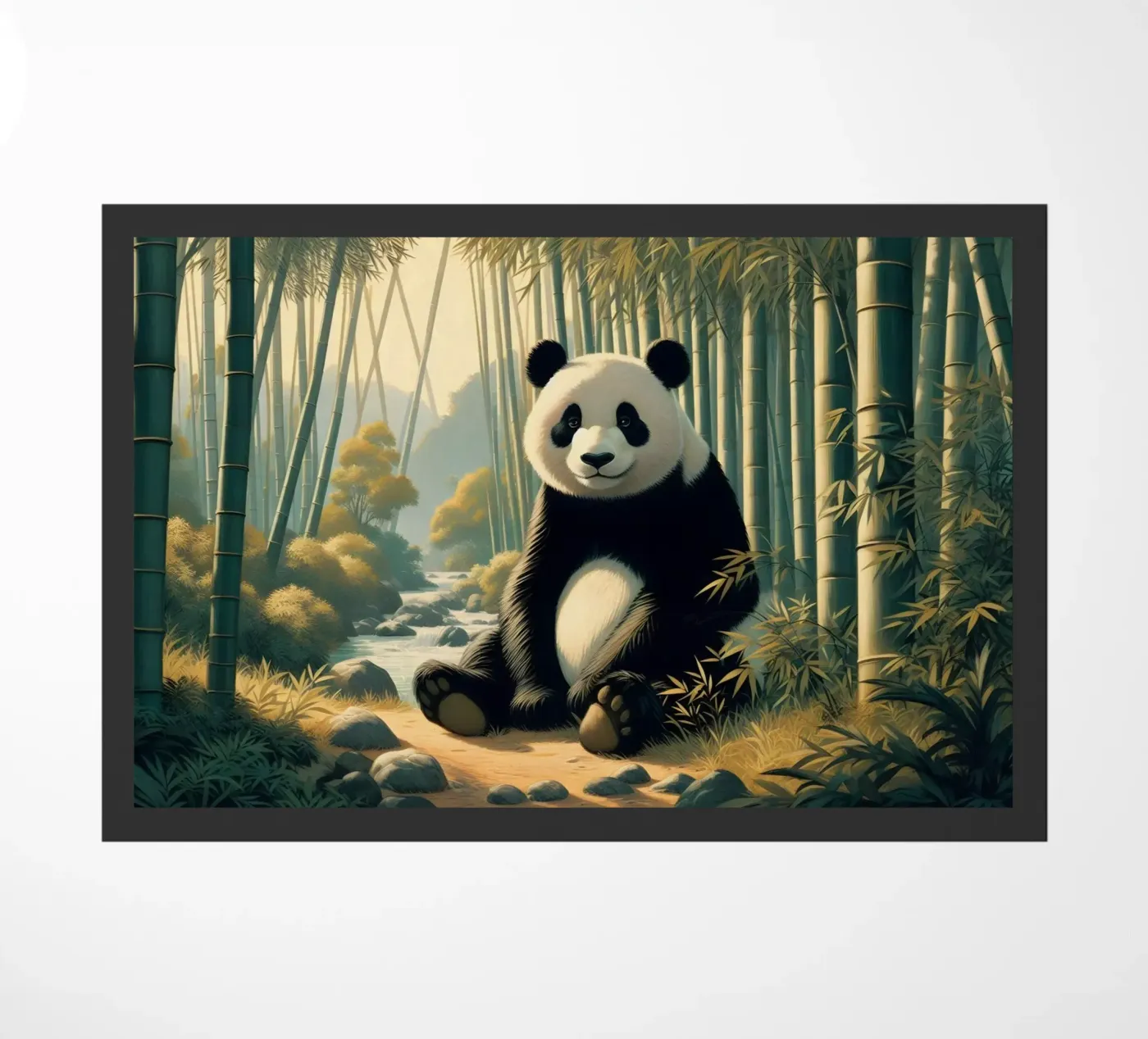 PANDA Fußmatte von RUBIANT ART