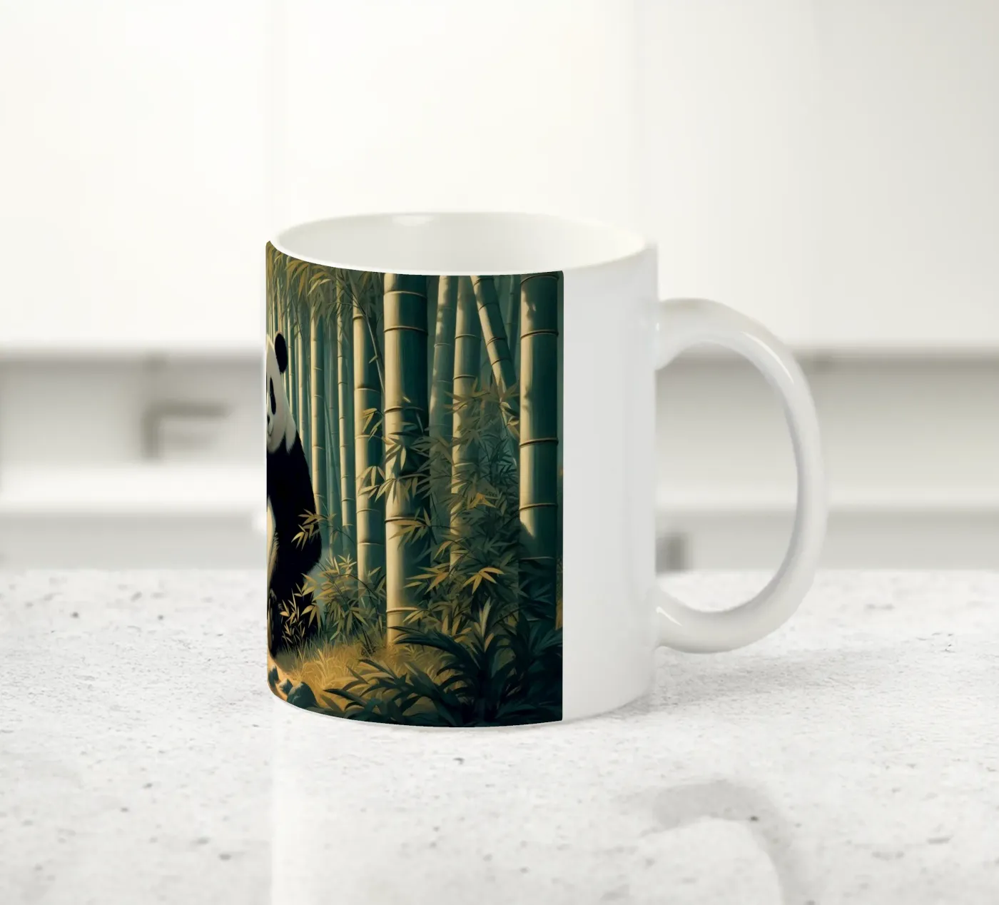 PANDA ceramic mug by RUBIANT ART