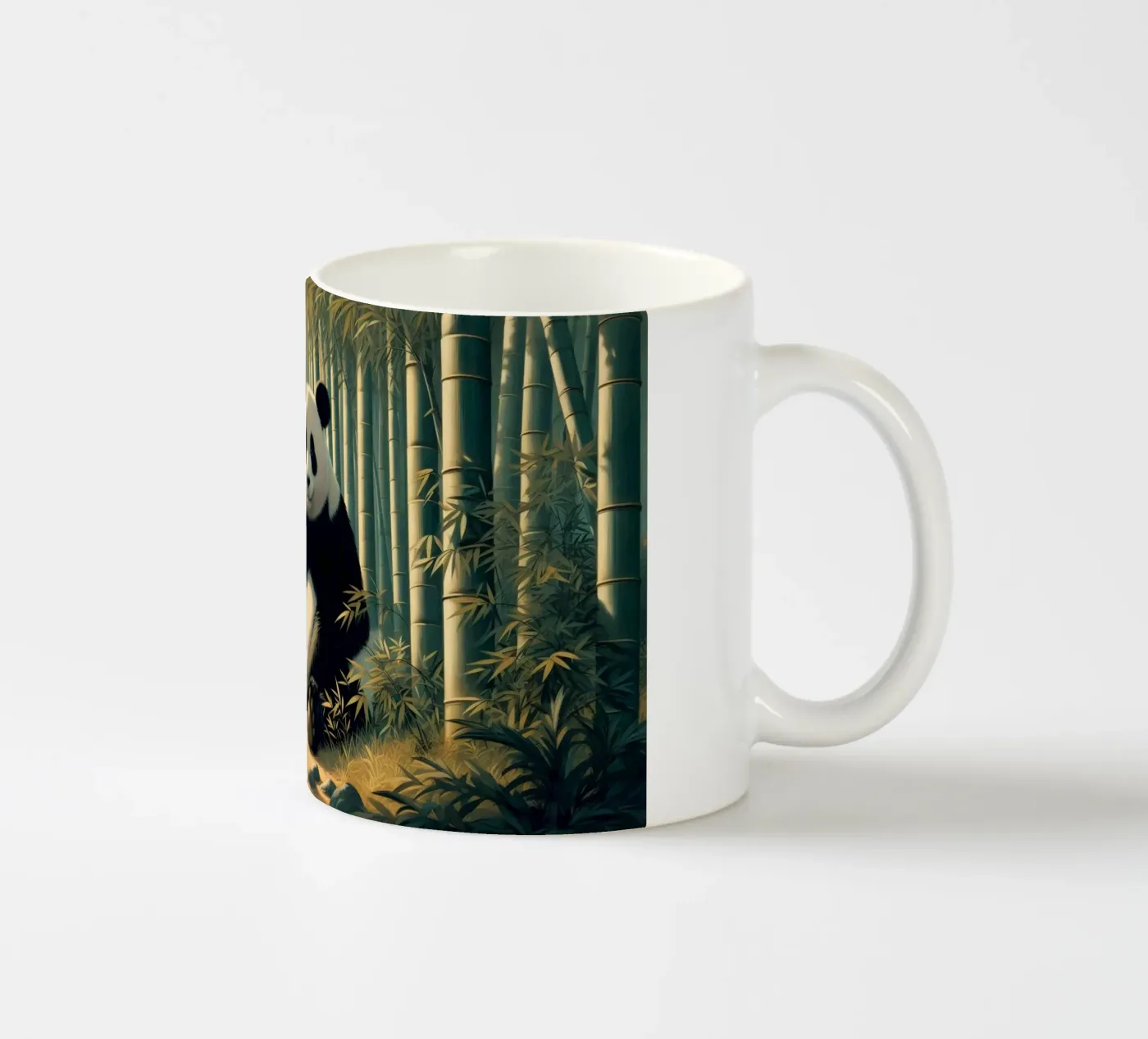 PANDA ceramic mug by RUBIANT ART