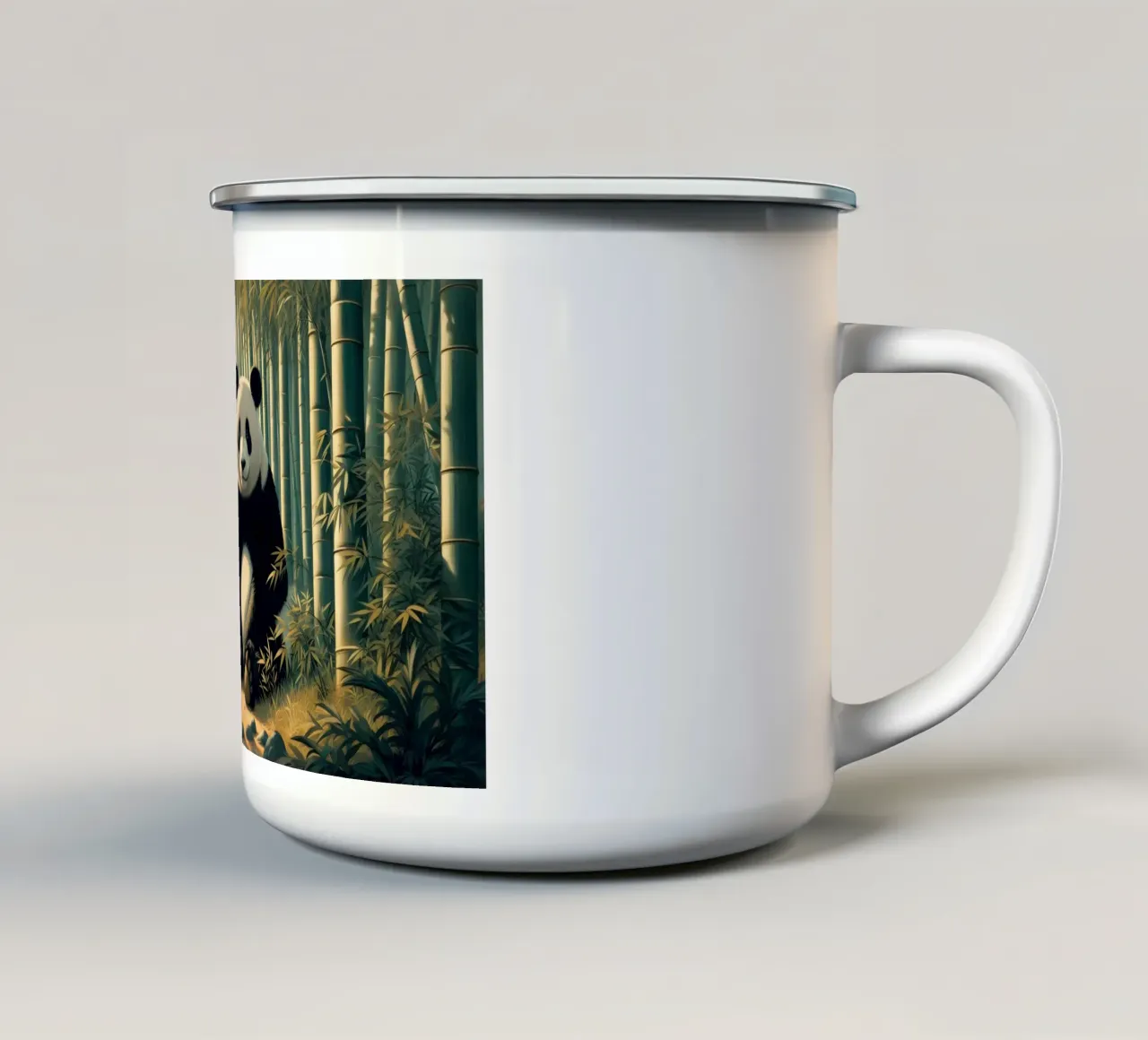 PANDA tazza in smalto da RUBIANT ART