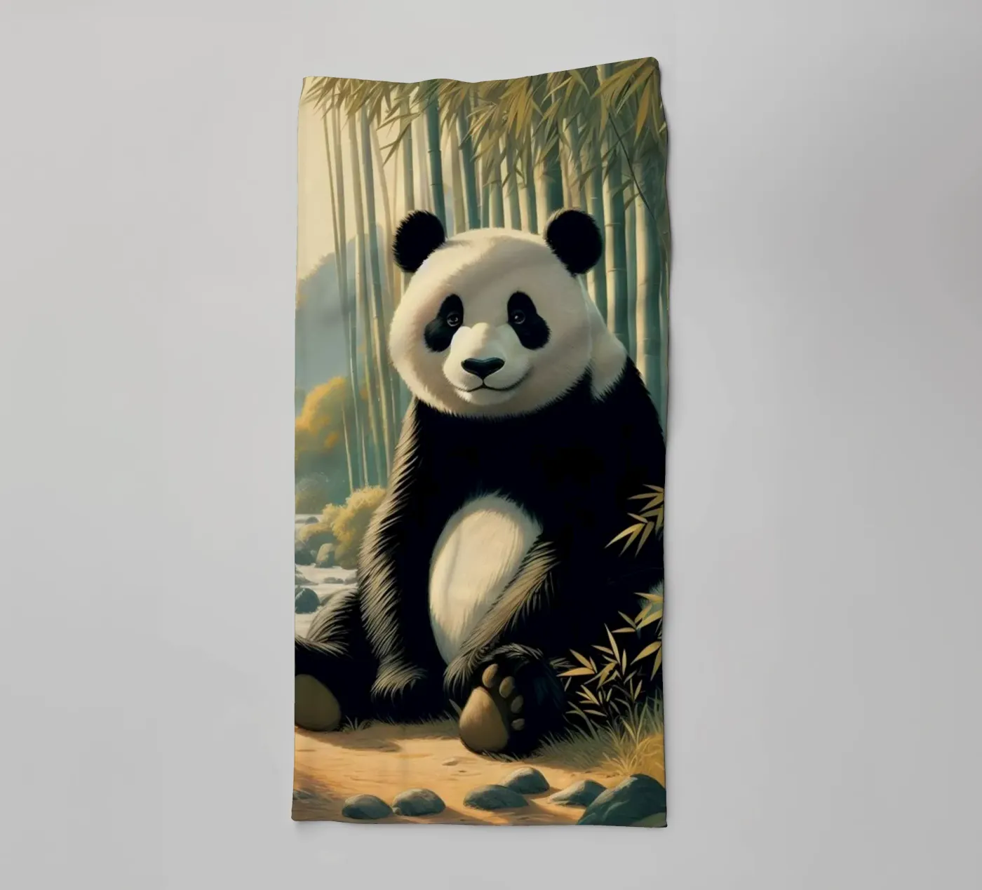 PANDA towel by RUBIANT ART