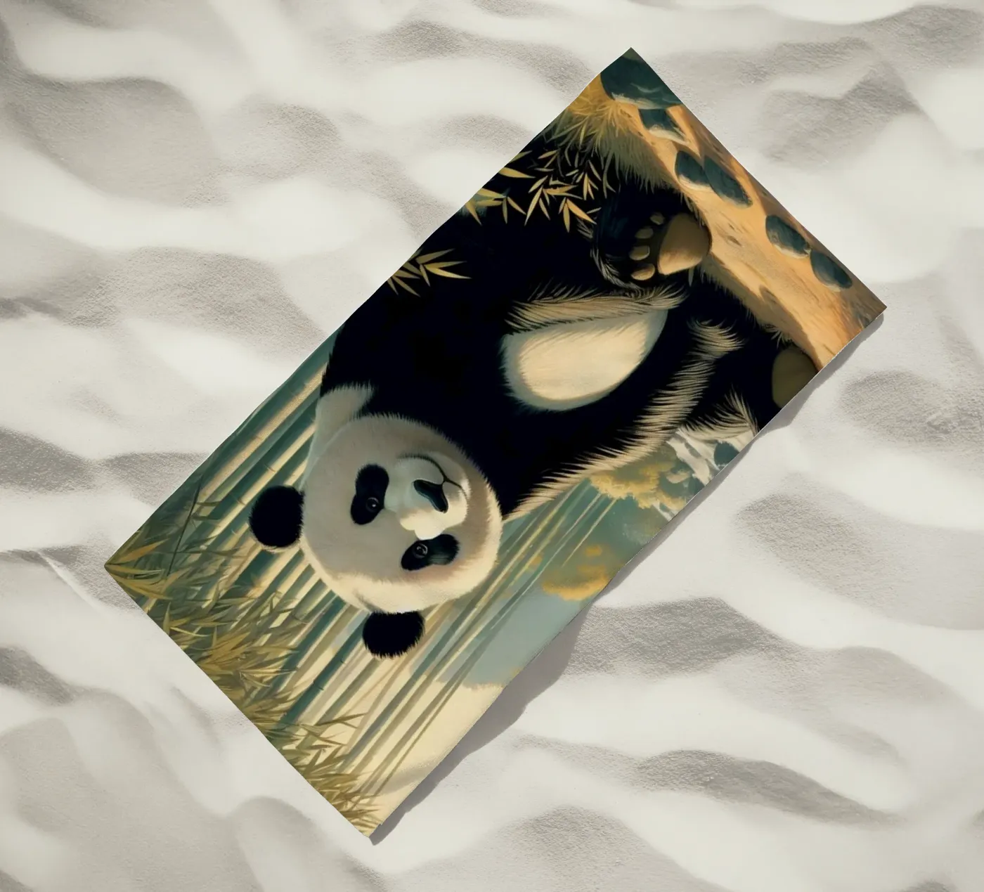 PANDA Strandtuch von RUBIANT ART