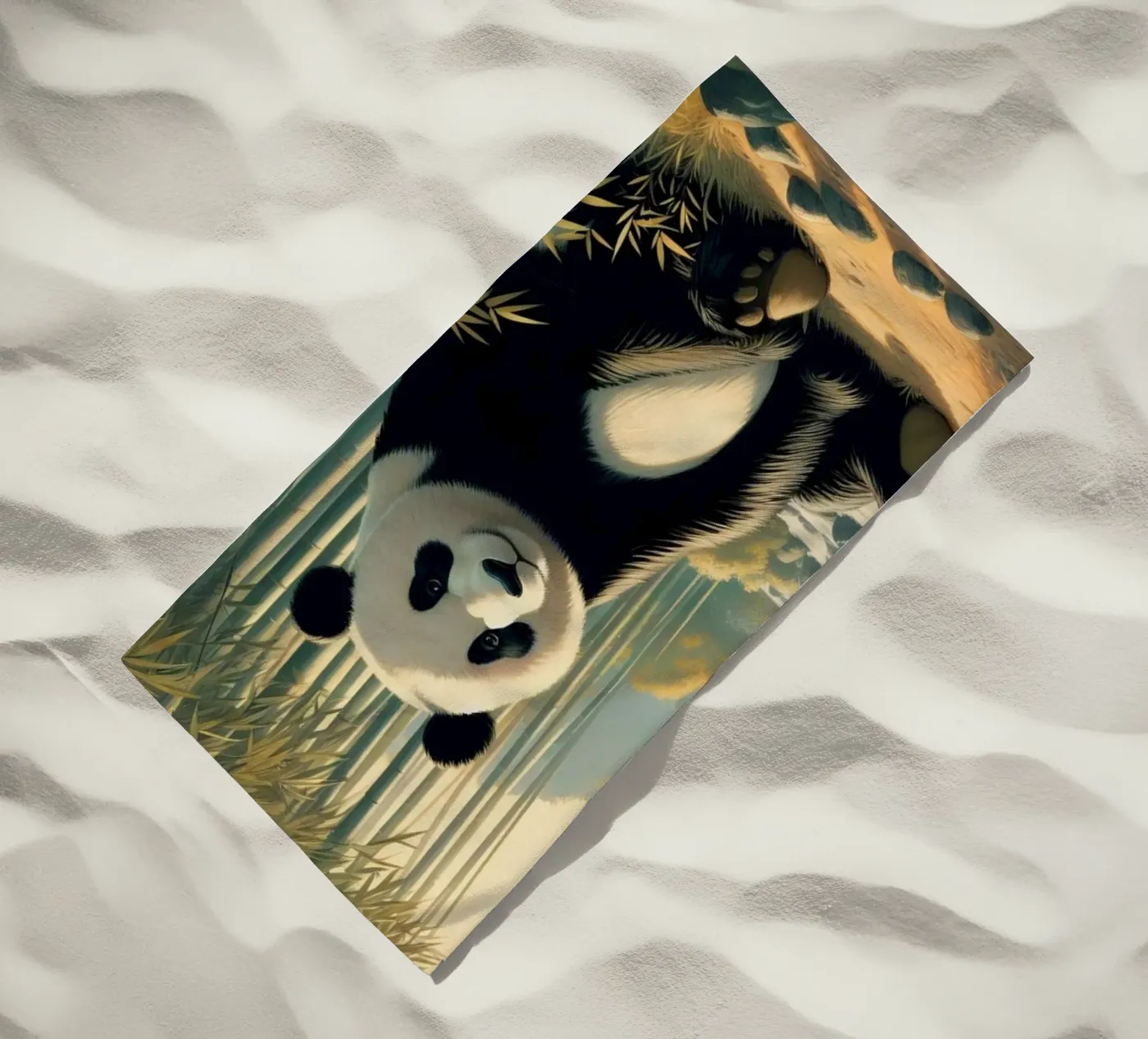 PANDA strandhanddoek van RUBIANT ART