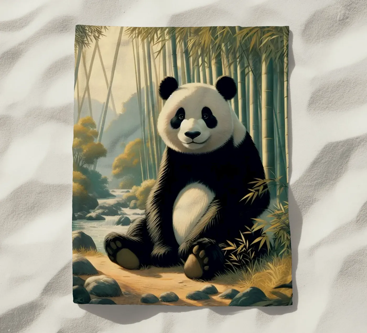 PANDA Strandtuch von RUBIANT ART