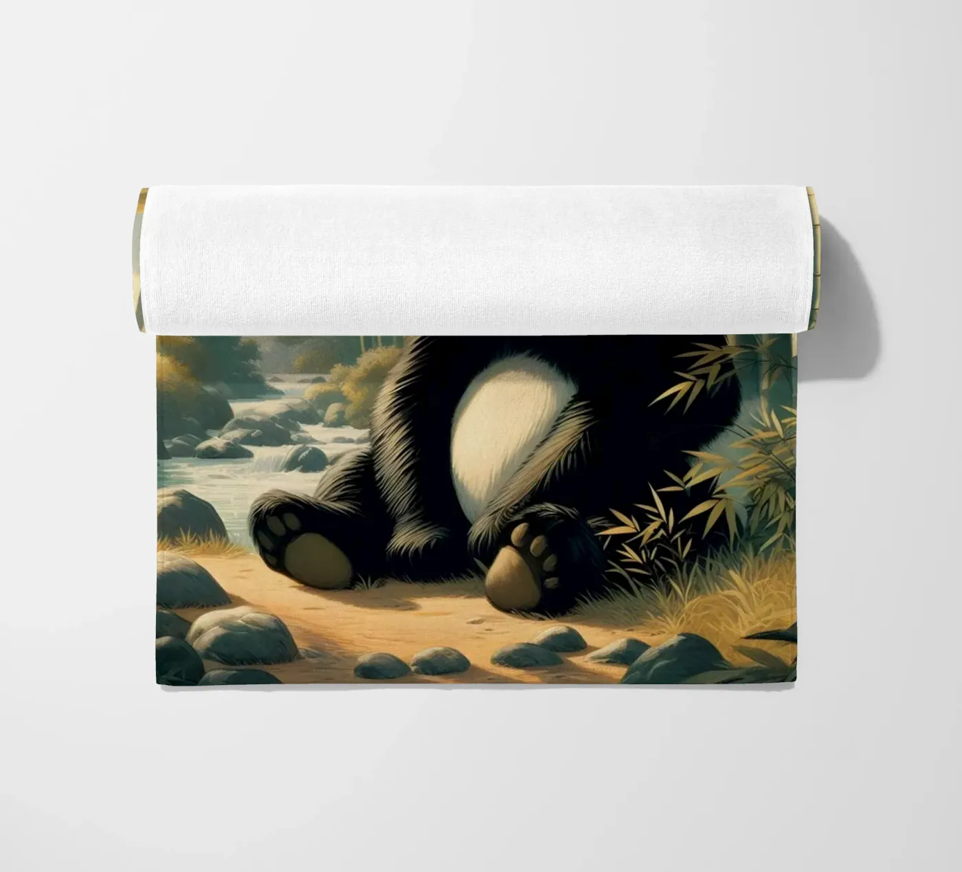 PANDA strandhanddoek van RUBIANT ART