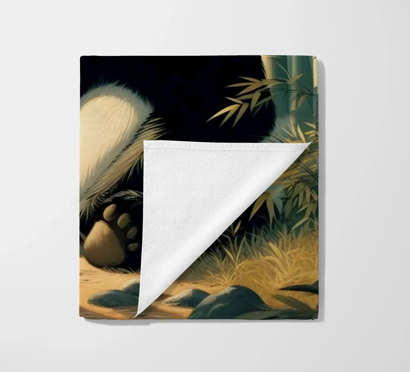 PANDA strandhanddoek van RUBIANT ART