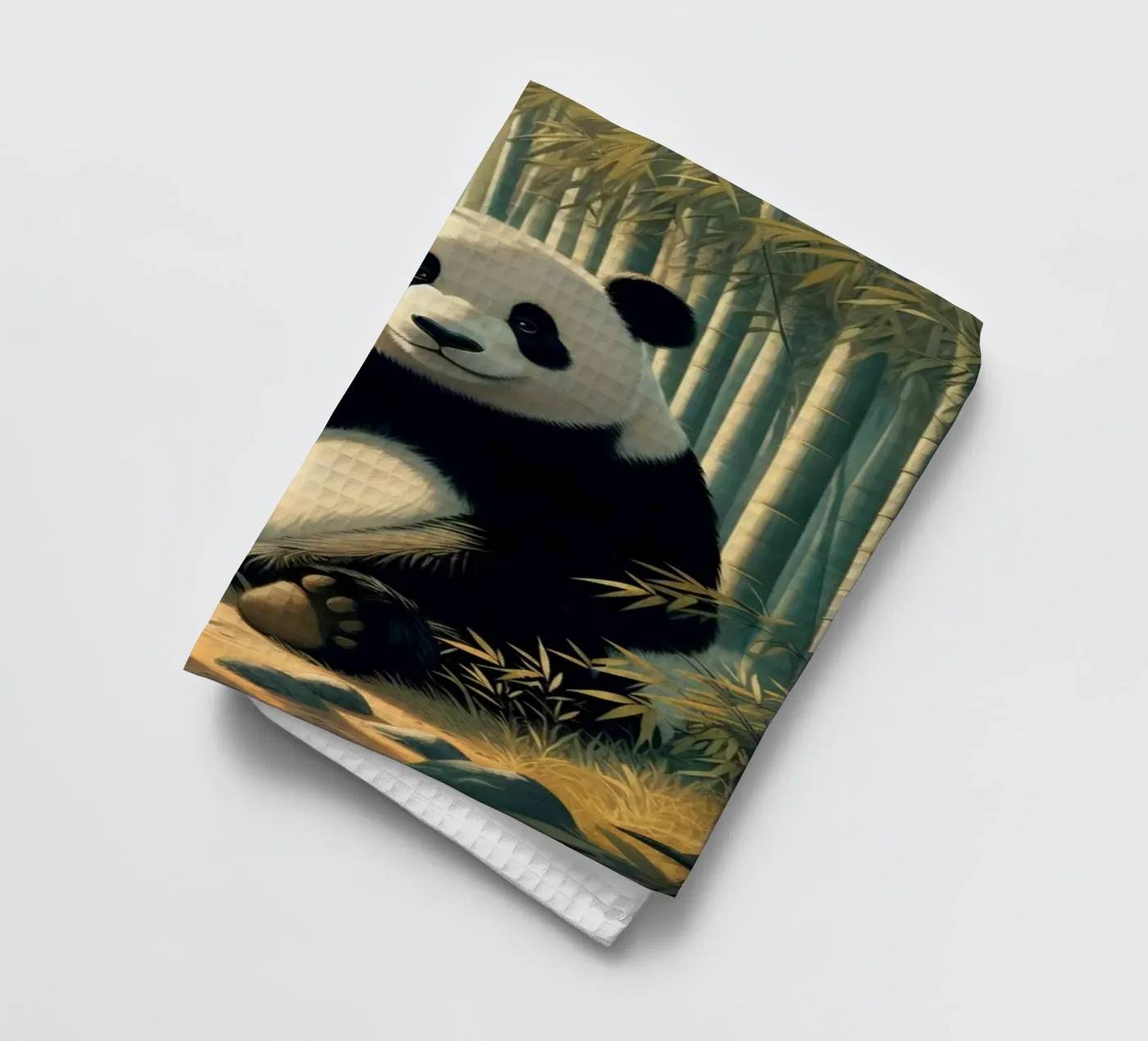 PANDA theedoek van RUBIANT ART