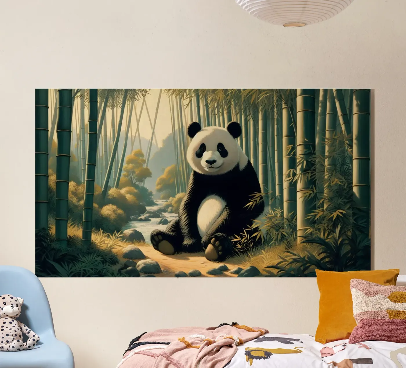 PANDA acrylic glass by RUBIANT ART