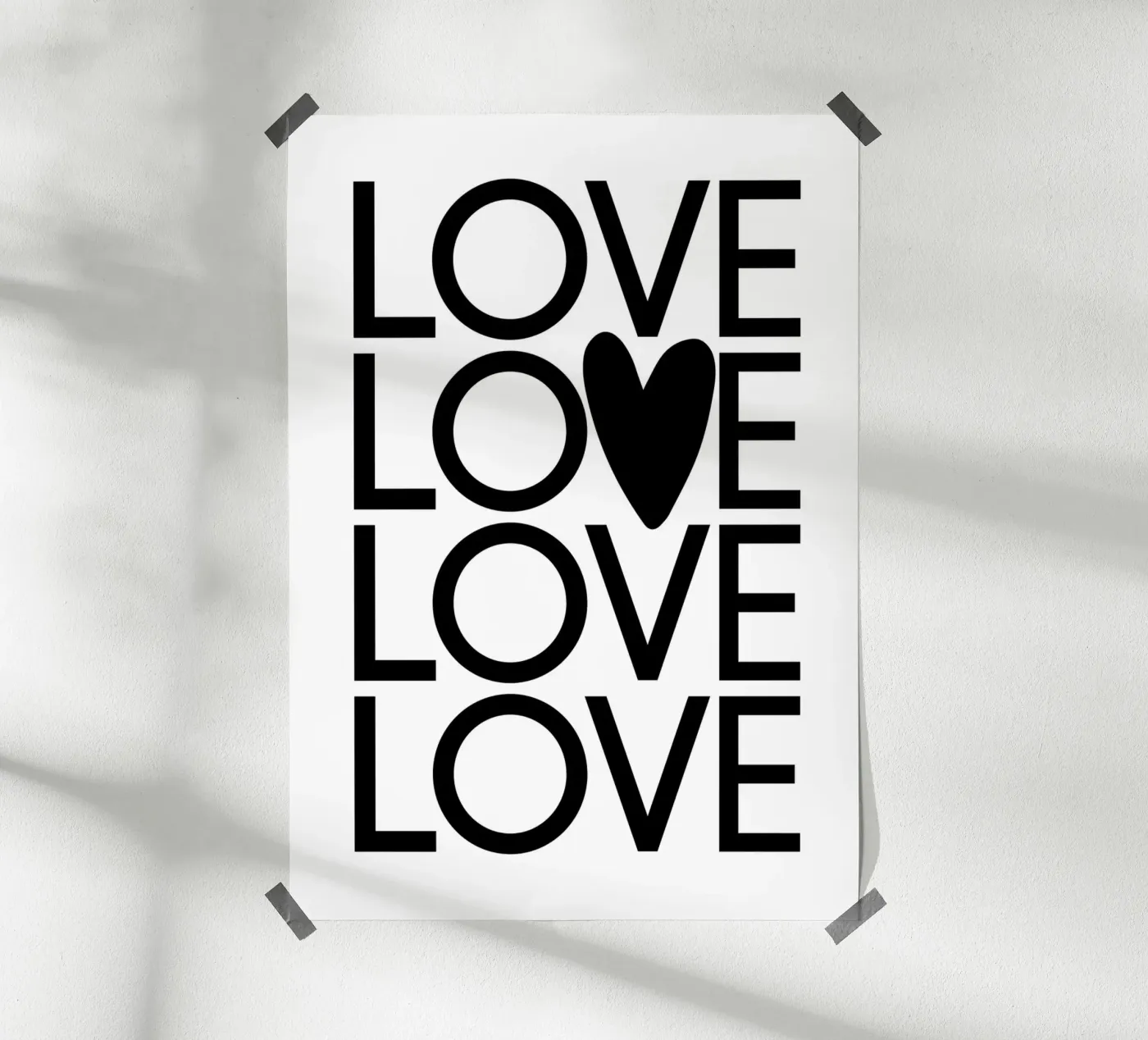 LOVE poster da STUDIO Wunderwerk