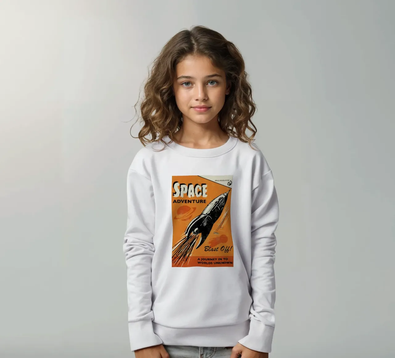 Space Adventure felpa bambino da Rocket68