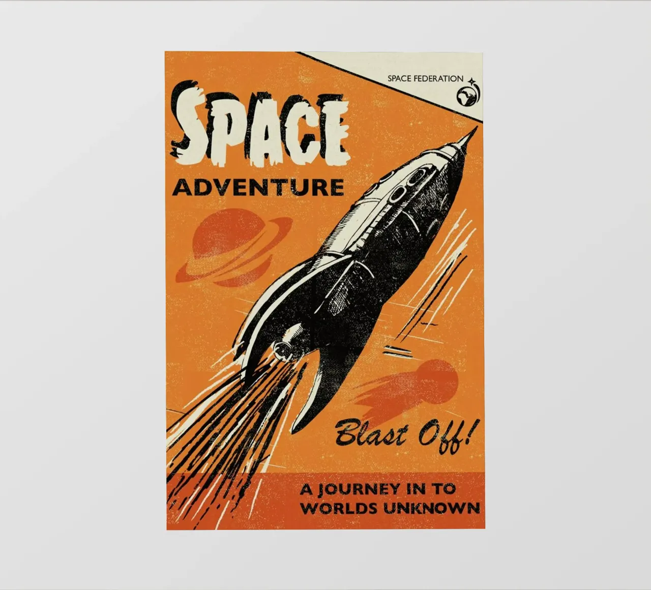 Space Adventure pellicola backlit da Rocket68