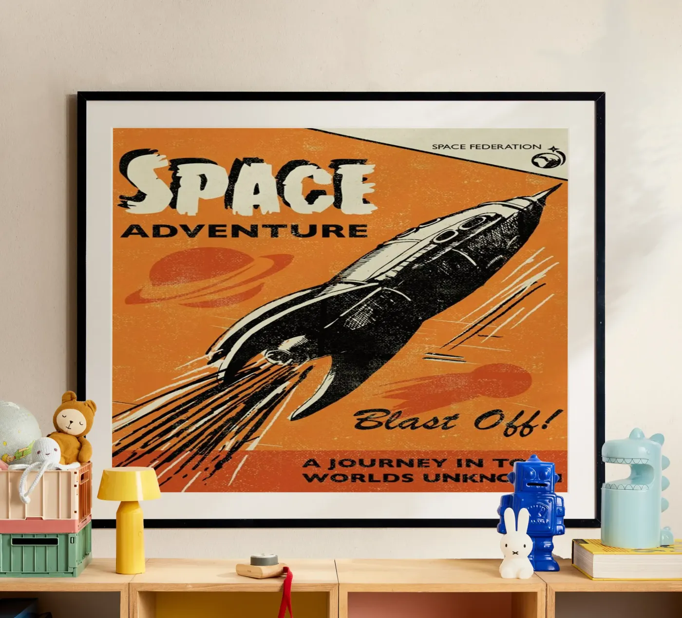 Space Adventure poster da Rocket68