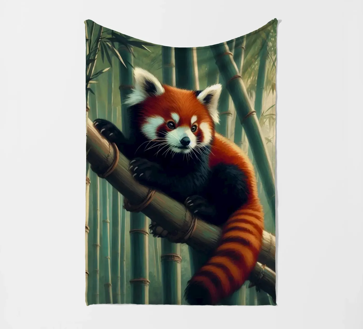 PANDA ROUX fleecedeken van RUBIANT ART