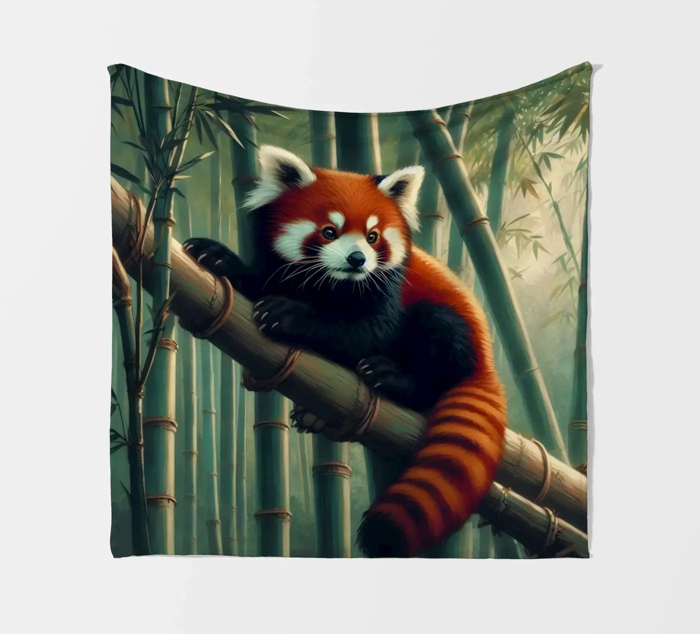 PANDA ROUX fleecedeken van RUBIANT ART