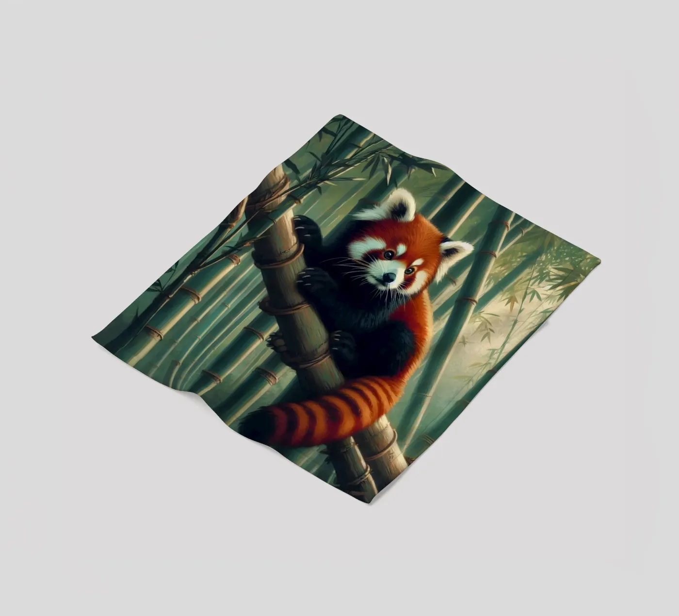 PANDA ROUX fleecedeken van RUBIANT ART