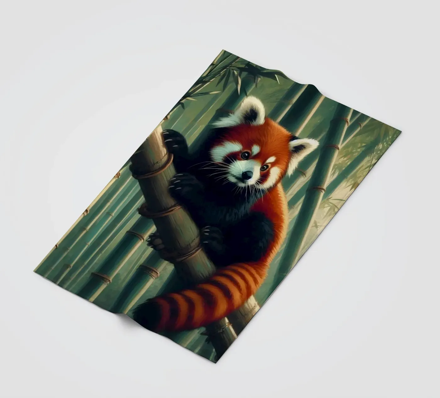 PANDA ROUX fleecedeken van RUBIANT ART
