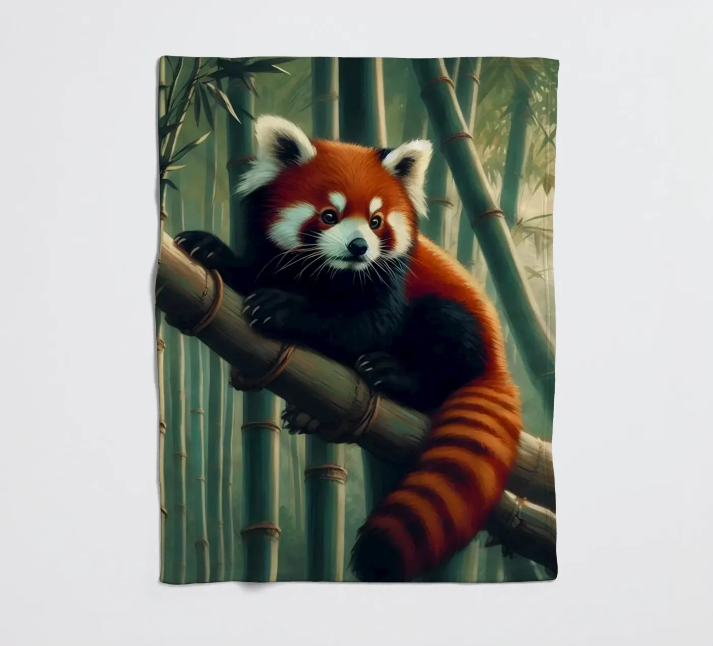 PANDA ROUX fleecedeken van RUBIANT ART