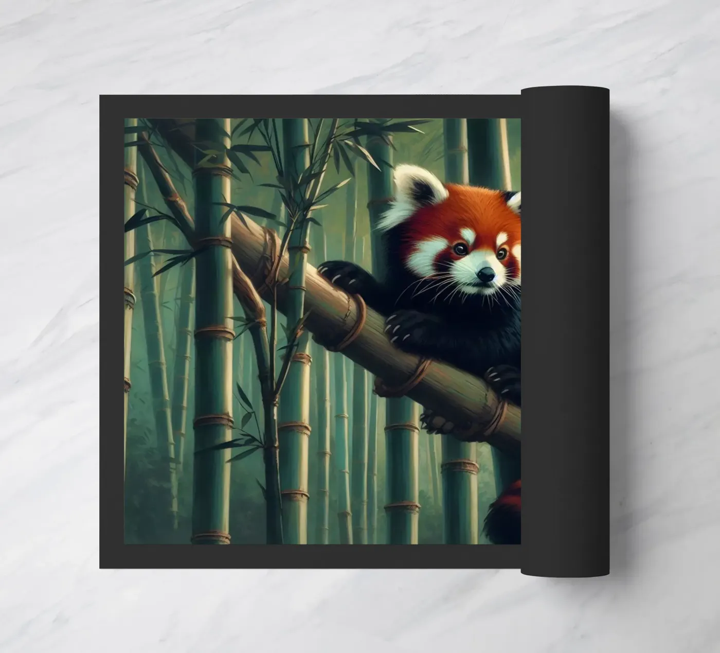 PANDA ROUX deurmat van RUBIANT ART