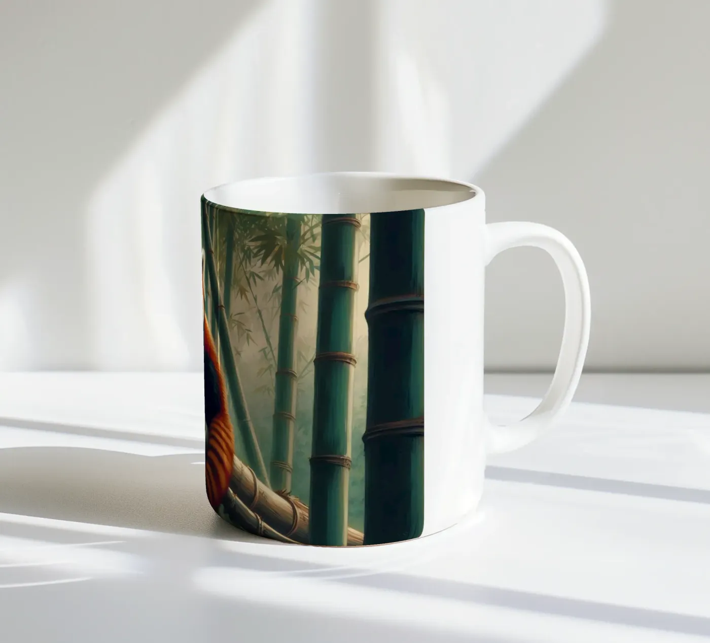 PANDA ROUX ceramic mug by RUBIANT ART