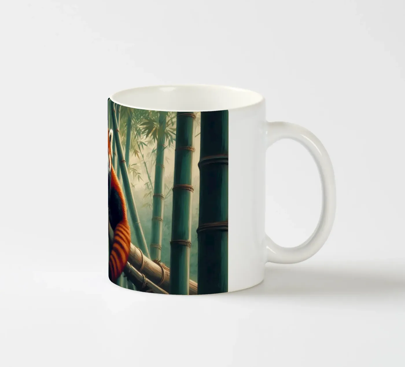 PANDA ROUX ceramic mug by RUBIANT ART