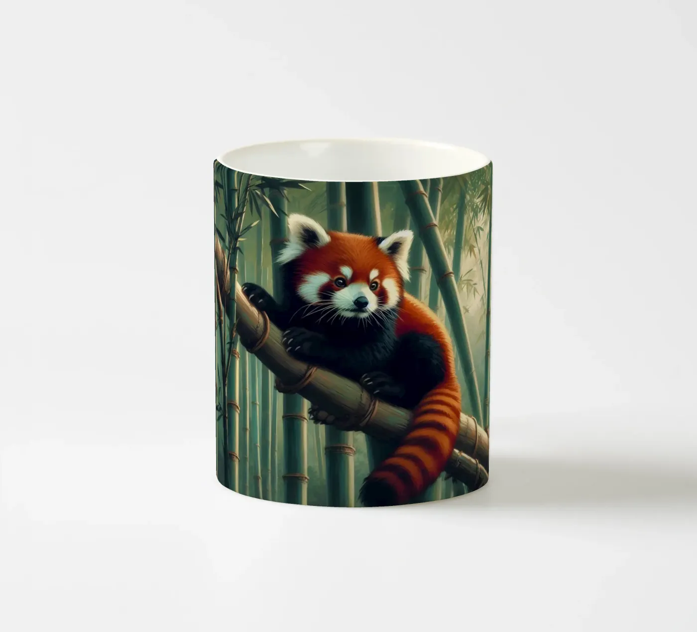 PANDA ROUX ceramic mug by RUBIANT ART
